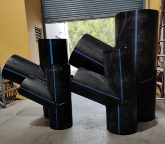 FABRICATED WYE OR 45 DEG. TEE